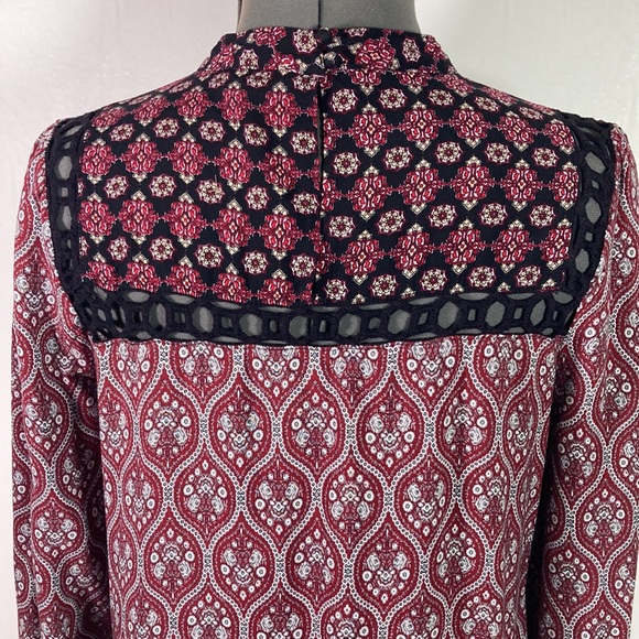 Umgee Pull Over Long Elastic Sleeve Tunic/Top Size M - Picture 7 of 9